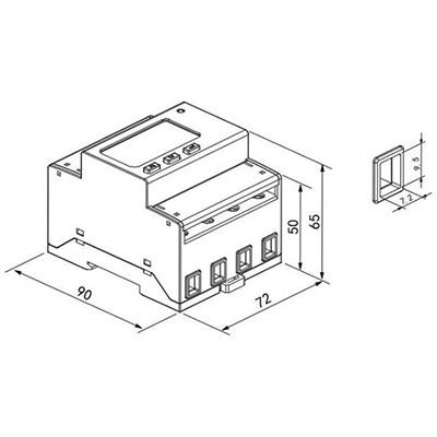 1.Acrel smart Three Phase Kwh Meter